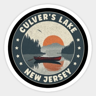 Culver's Lake New Jersey Sunset Sticker